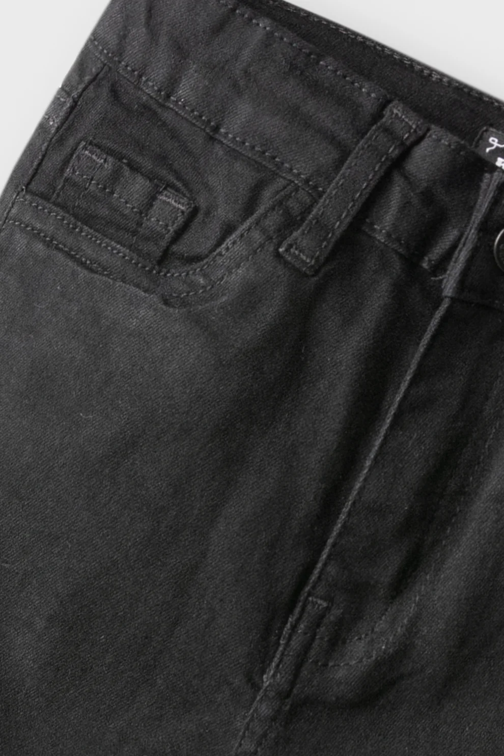 Boys Solid Black Denim Jeans - 2